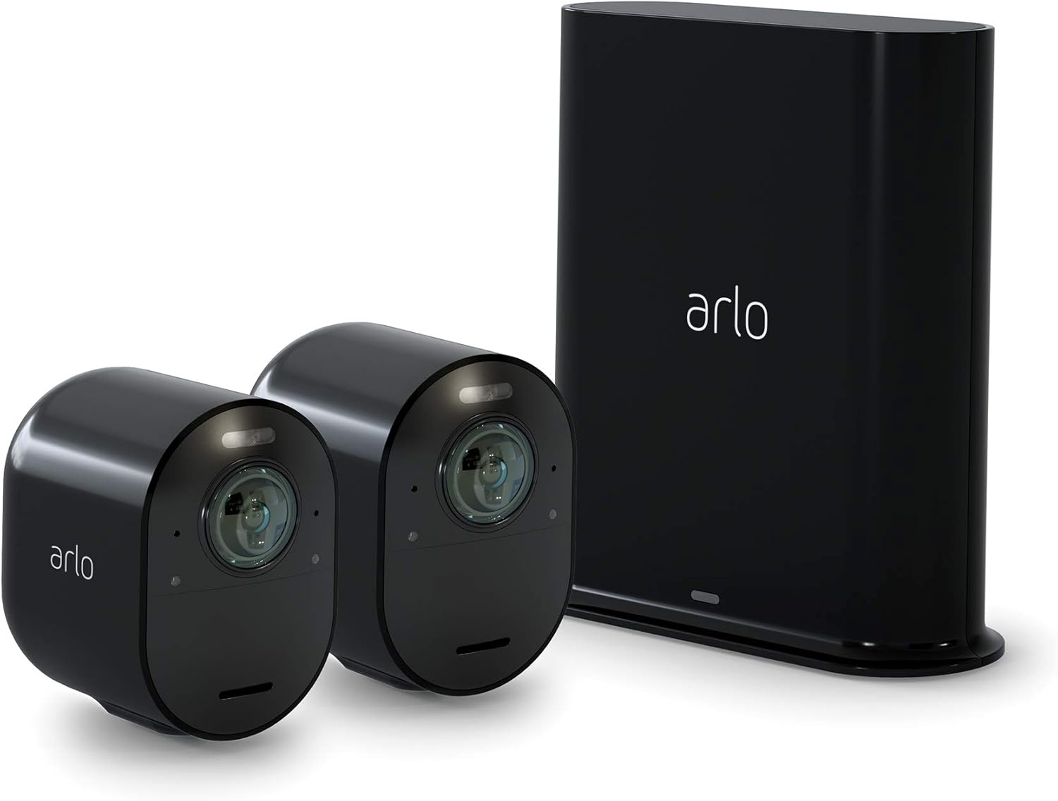 White Wireless 2 Camera Security System with 4K Video E15253
