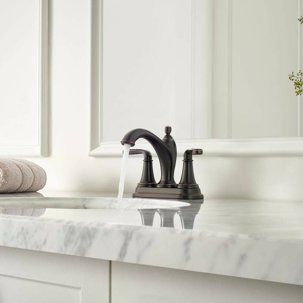 Single-Handle Bathroom Faucet in Tuscan Bronze V423734