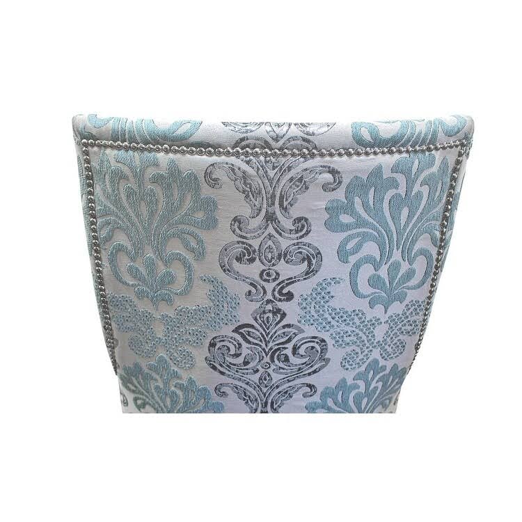 Teal Grey Fabric Accent Chair O501670