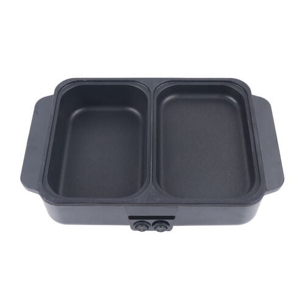 2 in 1 Non-Stick Electric Hot Pot BBQ Grill Pan 110V H393383