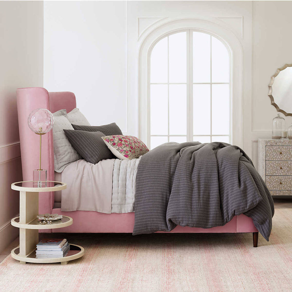 King Grey Quilted Sham K80086