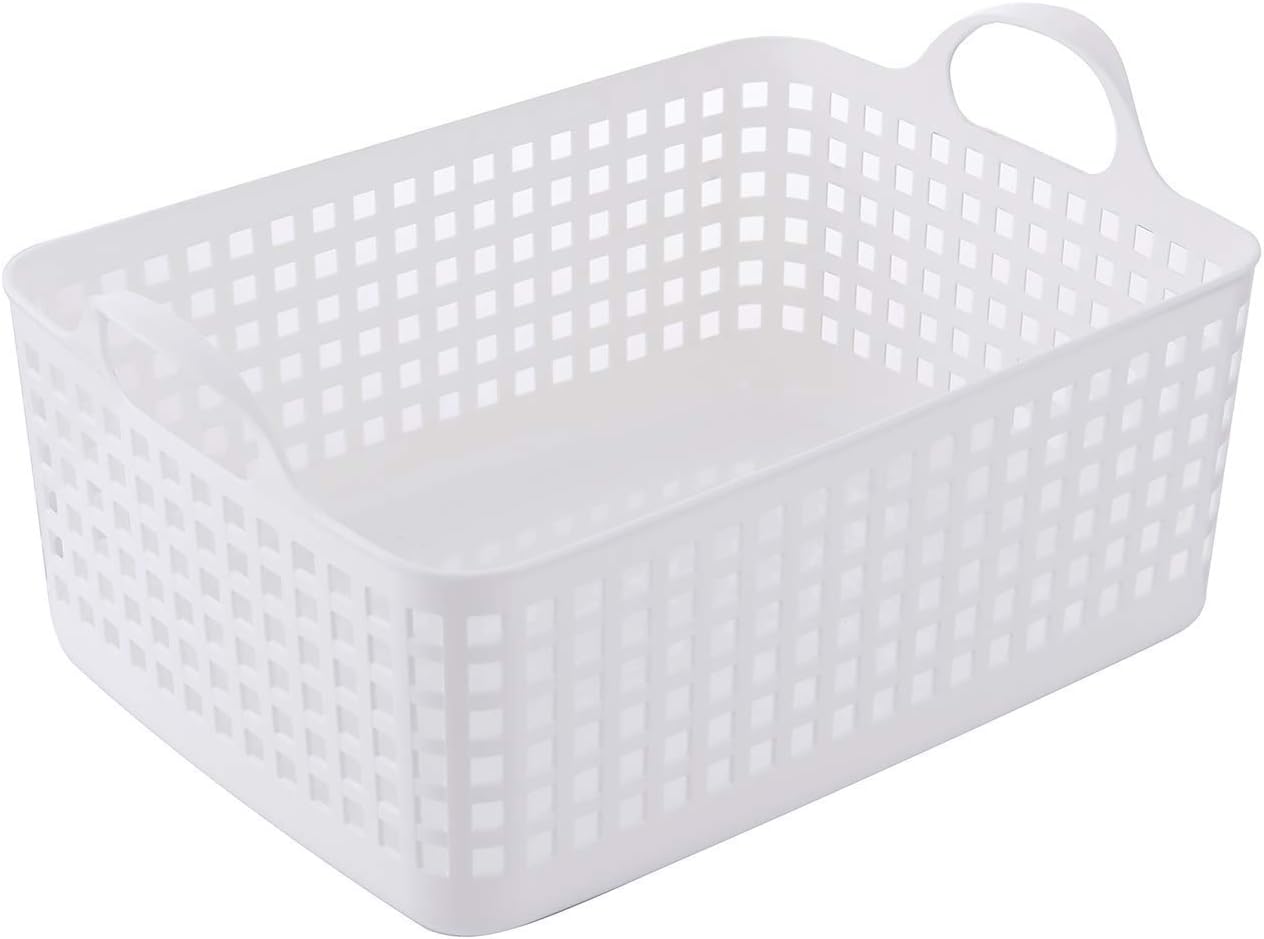 White 2-in-1 Laundry Hamper and Basket Set with Lid and Wheels J36555