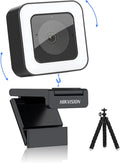 2K HD Webcam with Light Microphone, Autofocus, 30fps Type C USB2.0, with Tripod V2373