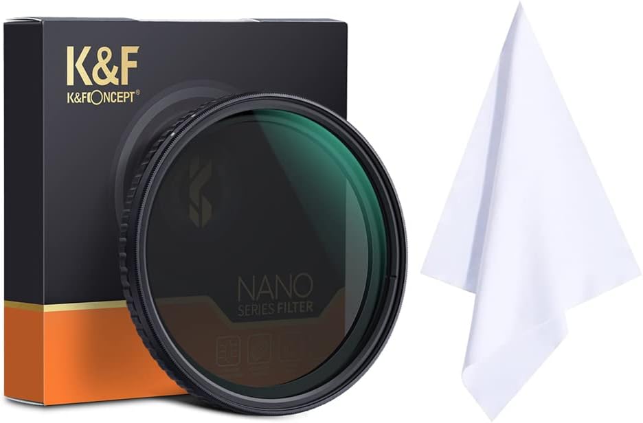 82mm Variable Neutral Density Filter ND2-ND32 with Cleaning Cloth F42149