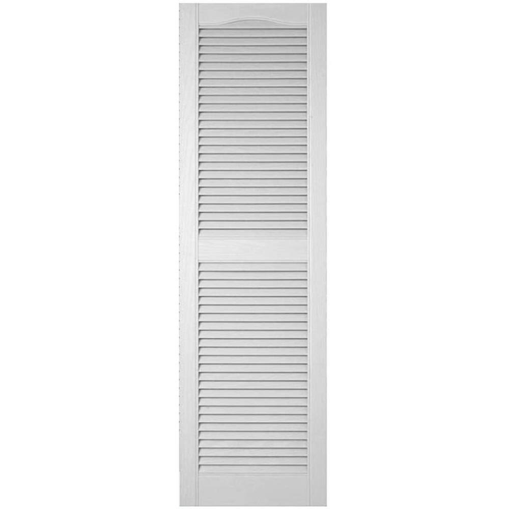18x22W x 48x22H Vinyl Louver Shutters with Shutter-Loks V609