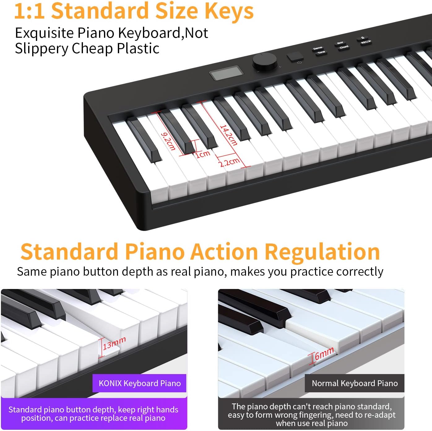 88 Keys Digital Piano with LCD Screen K418065