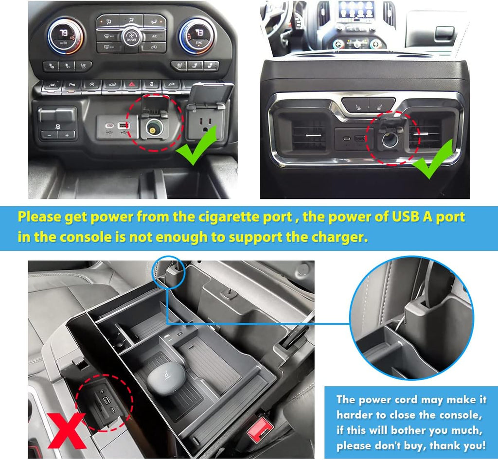 Wireless Charger Center Console Organizer Tray Z60919