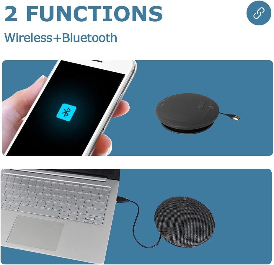 Wireless Bluetooth USB Conference Room Omnidirectional Microphone Speaker M928