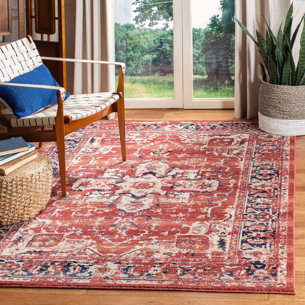 Ivory Navy 10 x 14 Rug P8301