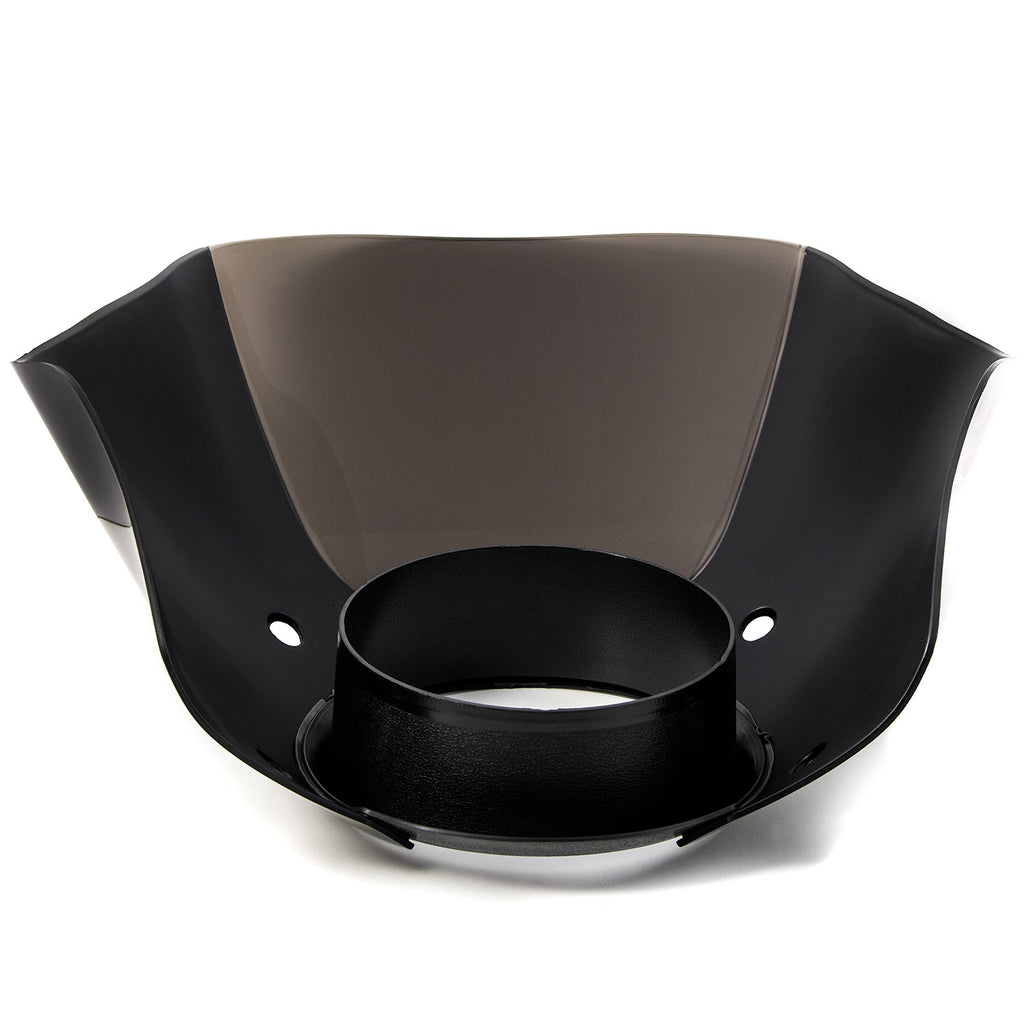Black & Smoke Quarter Fairing Windshield Kit with Fork Mounting Hardware V3001