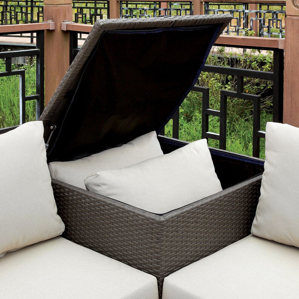 Brown Aluminum 6-Piece Outdoor Sofa Set X929