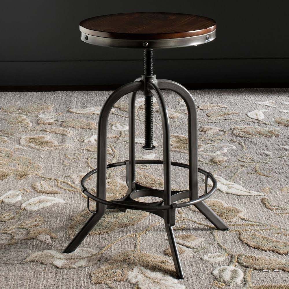 Swivel Stool Burnt Oak T26428