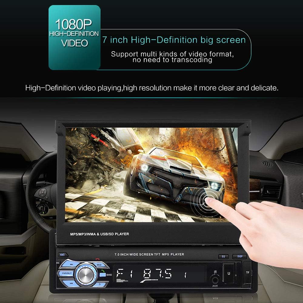 7 Inch Touch Screen Car Stereo with Bluetooth Backup Camera Z48474