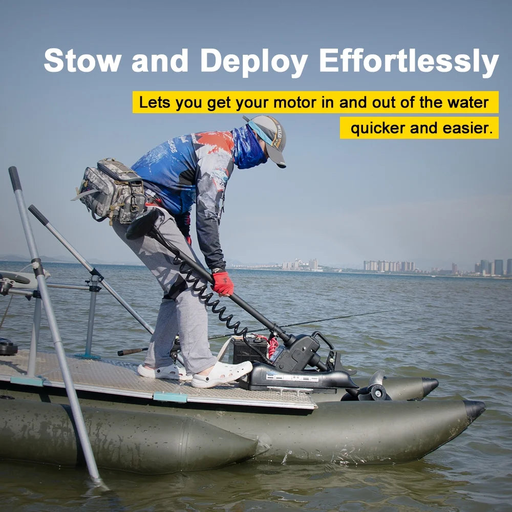 12V 55LBS 54inch Bow Mount Trolling Motor with Wireless Remote Control U1509