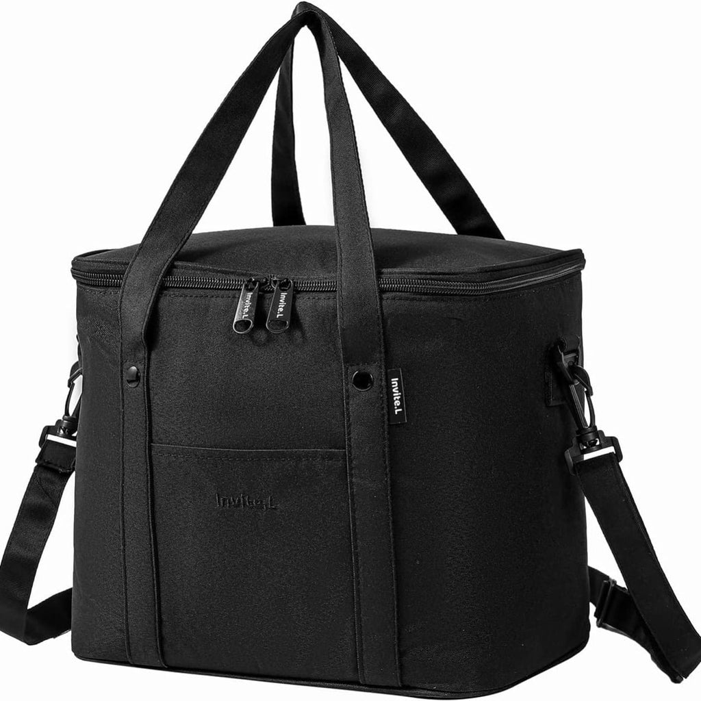 Insulated Lunch Tote with Water Bottle Holder J6207