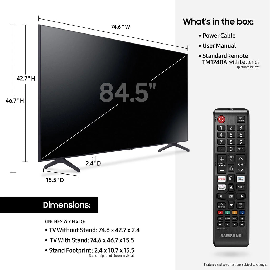 85" Class 4K Crystal UHD LED Smart TV with HDR Z75747