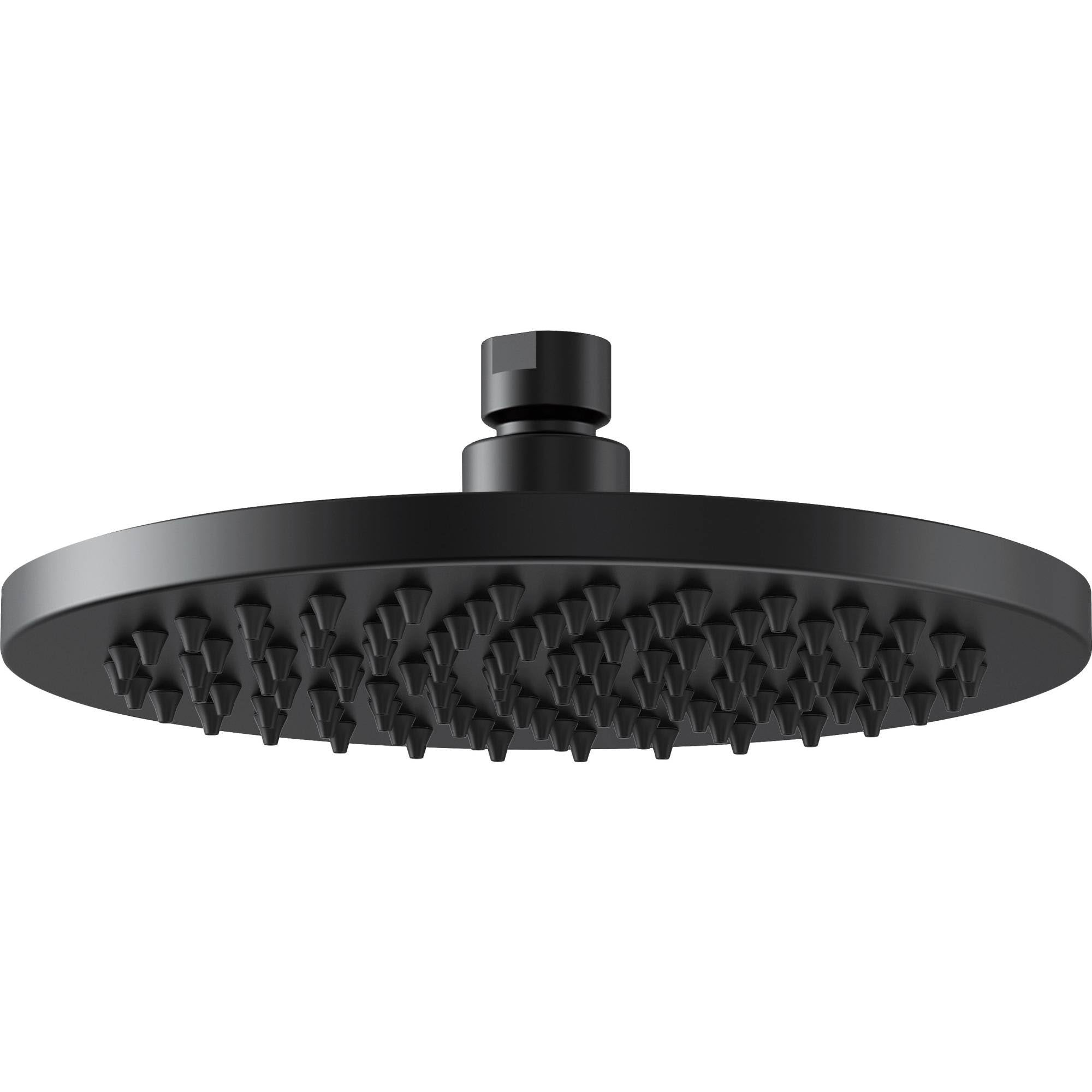 Matte Black Round Raincan Showerhead V313159