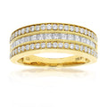 14K Yellow Gold Diamond Wedding Band S401537