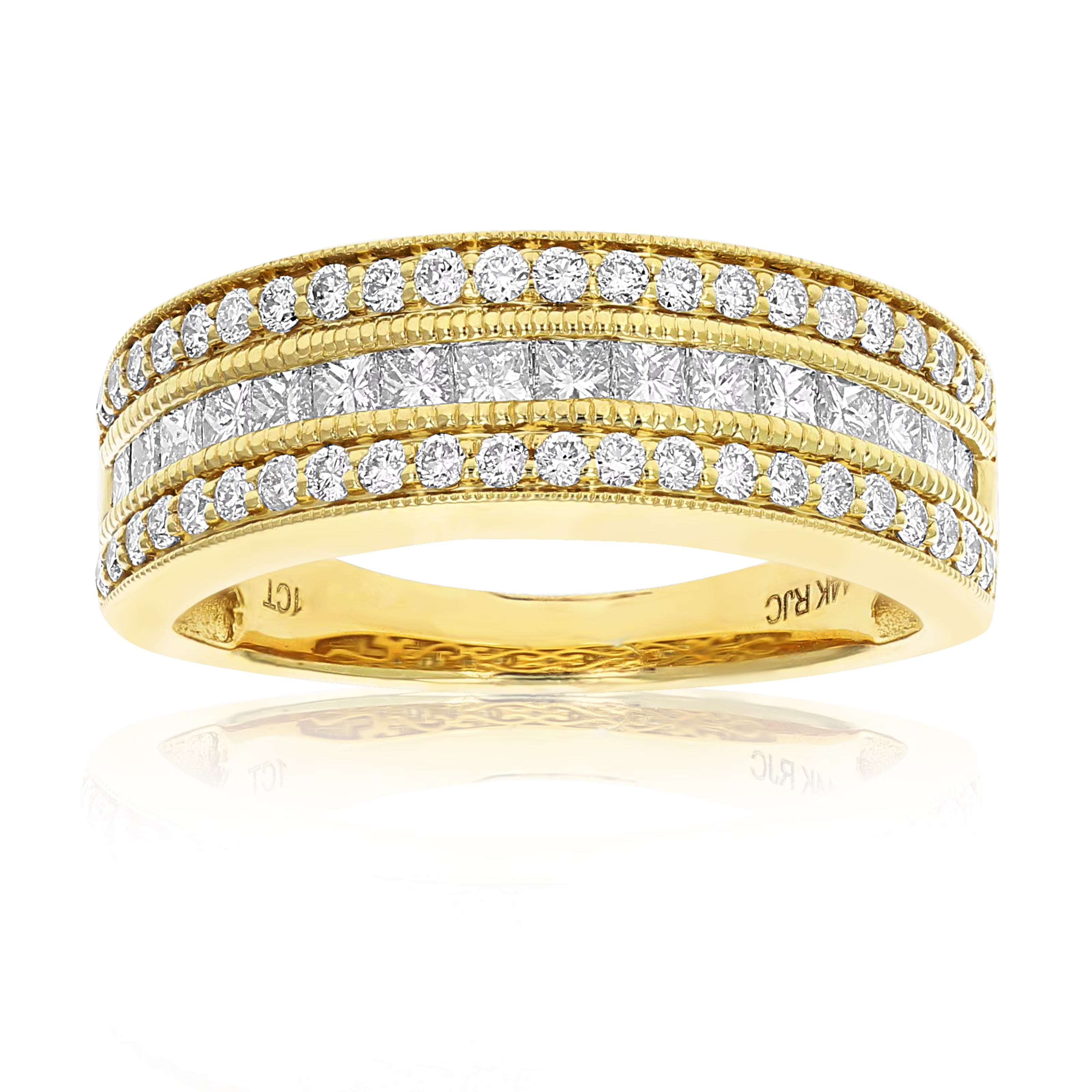 14K Yellow Gold Diamond Wedding Band S401537