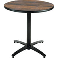 36in Round Pedestal Table Walnut Y846