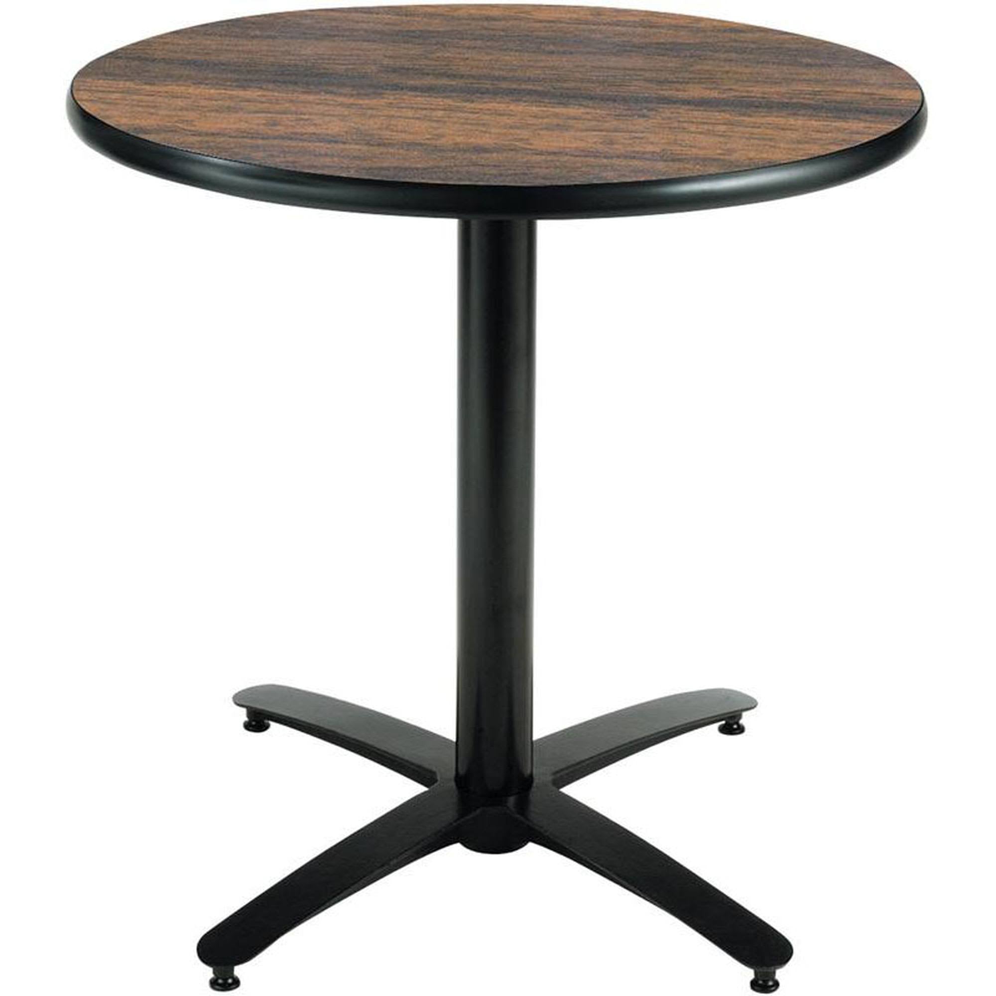 36in Round Pedestal Table Walnut Y846