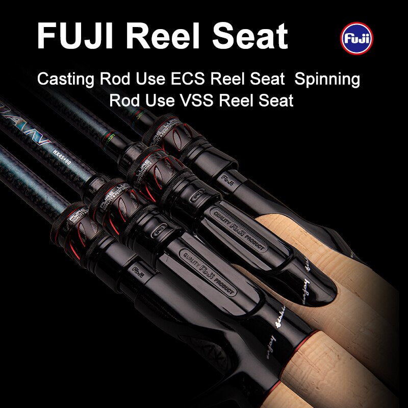 Single Section Rod with Fuji SIC Guide Rings Cork Handle Toray T1100G Cloth K731