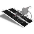 4ft Aluminum Non-Skid Multifold Wheelchair Ramp, 48 inch x 28 inch, Black J511
