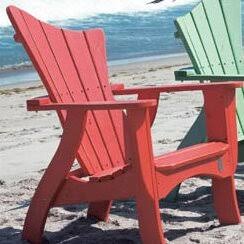 Lime Wash Wood Adirondack Chair N61257