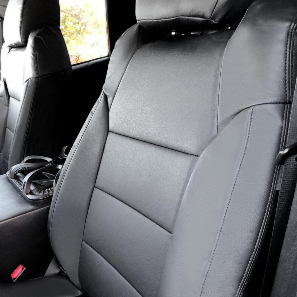 Black Leather Seat Covers N314