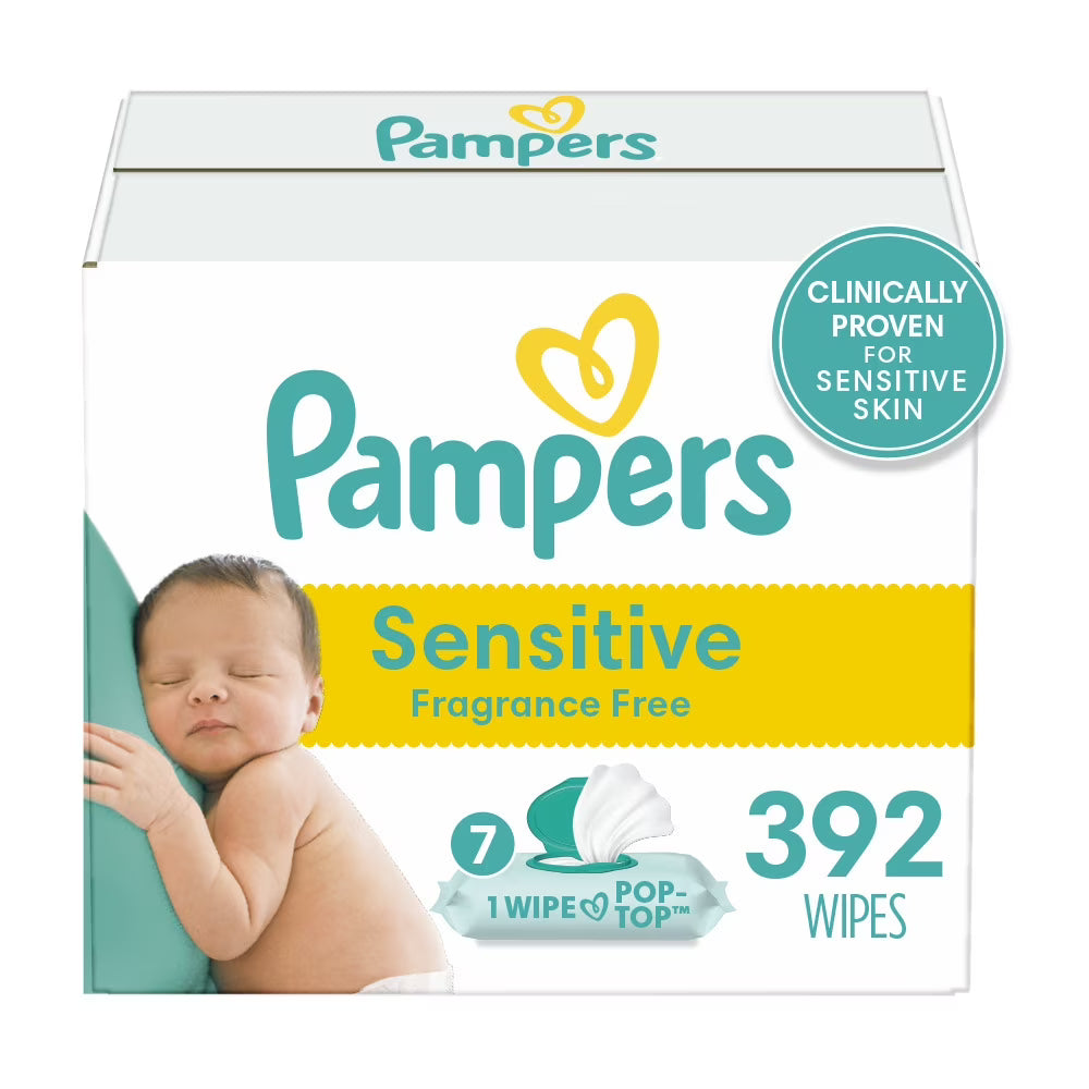 Perfume Free Baby Wipes, 7X Pop-Top Packs, 392 Ct D881
