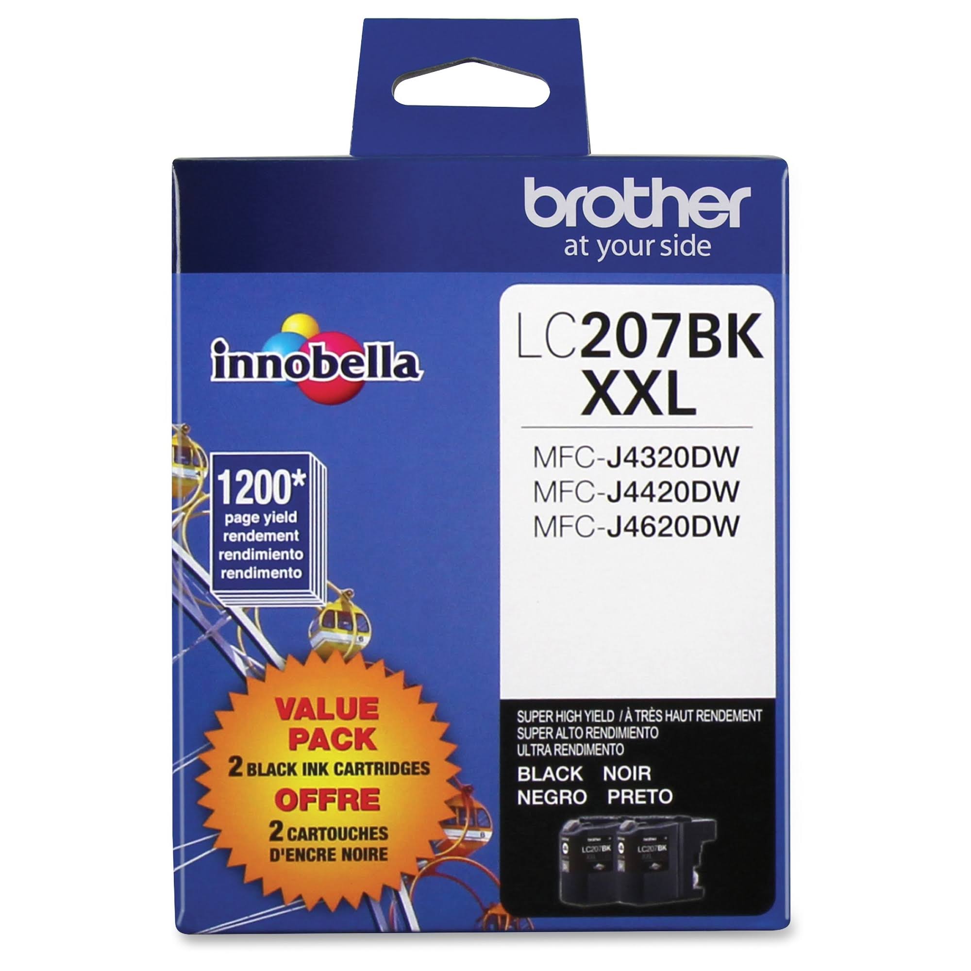 Brother LC2072PKS Super High-Yield Black Ink Cartridge C524628