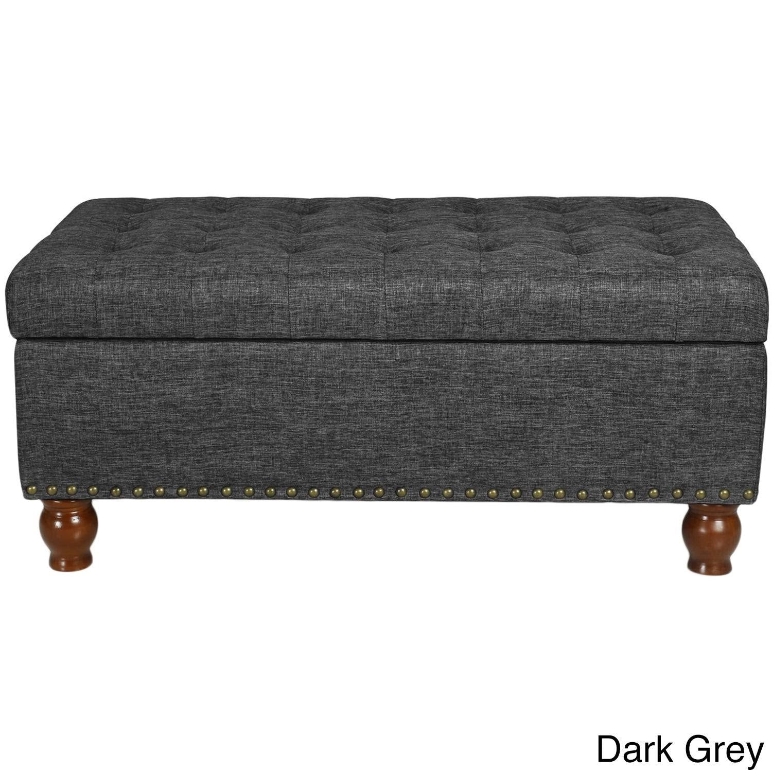 Lift Top Ottoman Storage Bench T1379