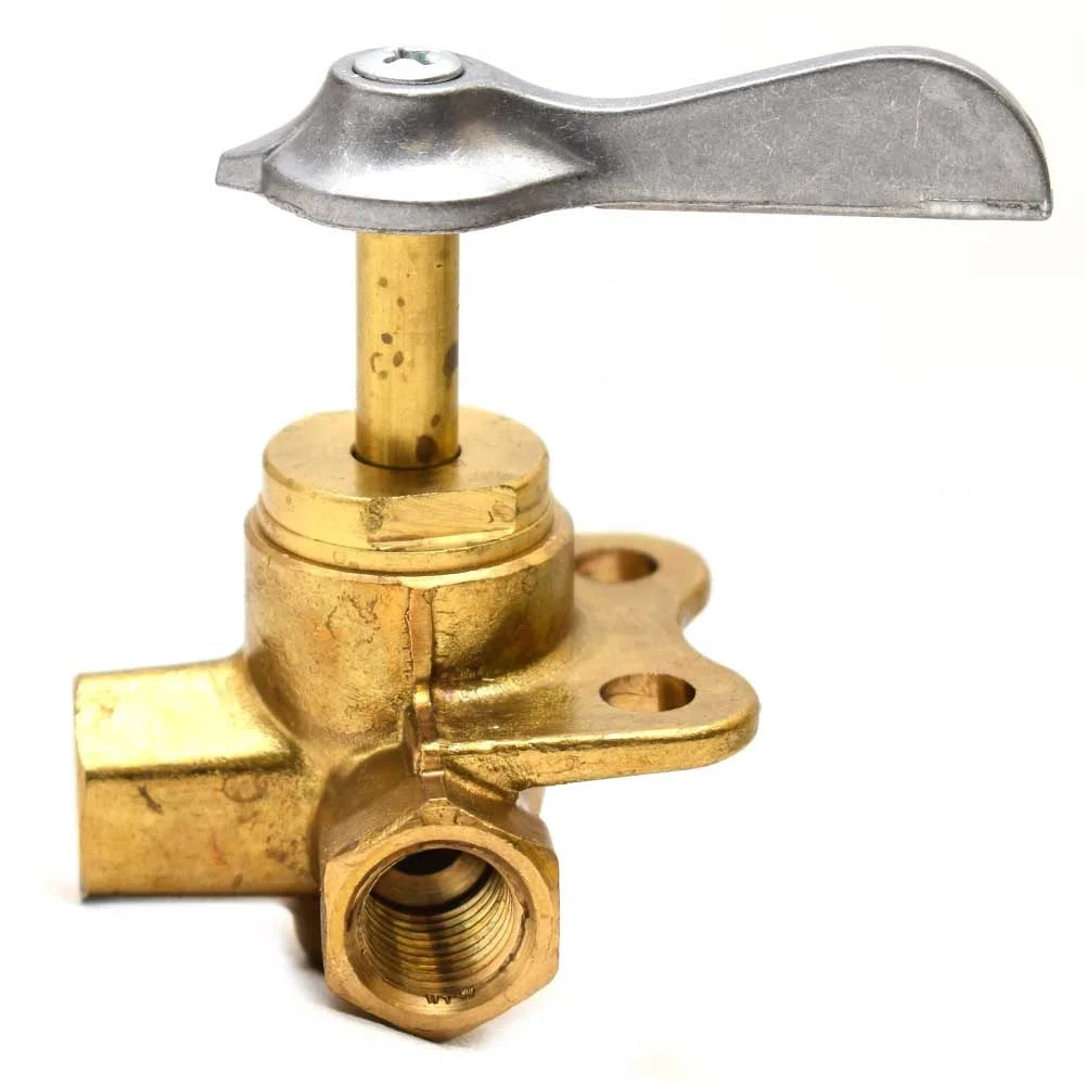 Brass Three-Way Side Outlet Fuel Tank Valve with 1/4" FNPT Thread C117