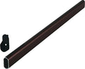 Oval Closet Rod with End Supports - 48in, Dark Oil-Rubbed Bronze K283