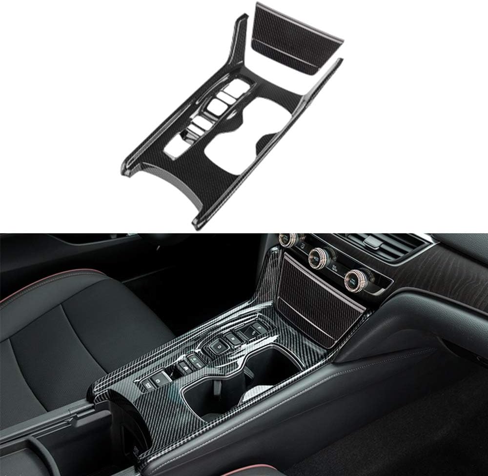 2PCS ABS Car Console Gear Shift Panel Cover Trim RED Pack of 2 S5095