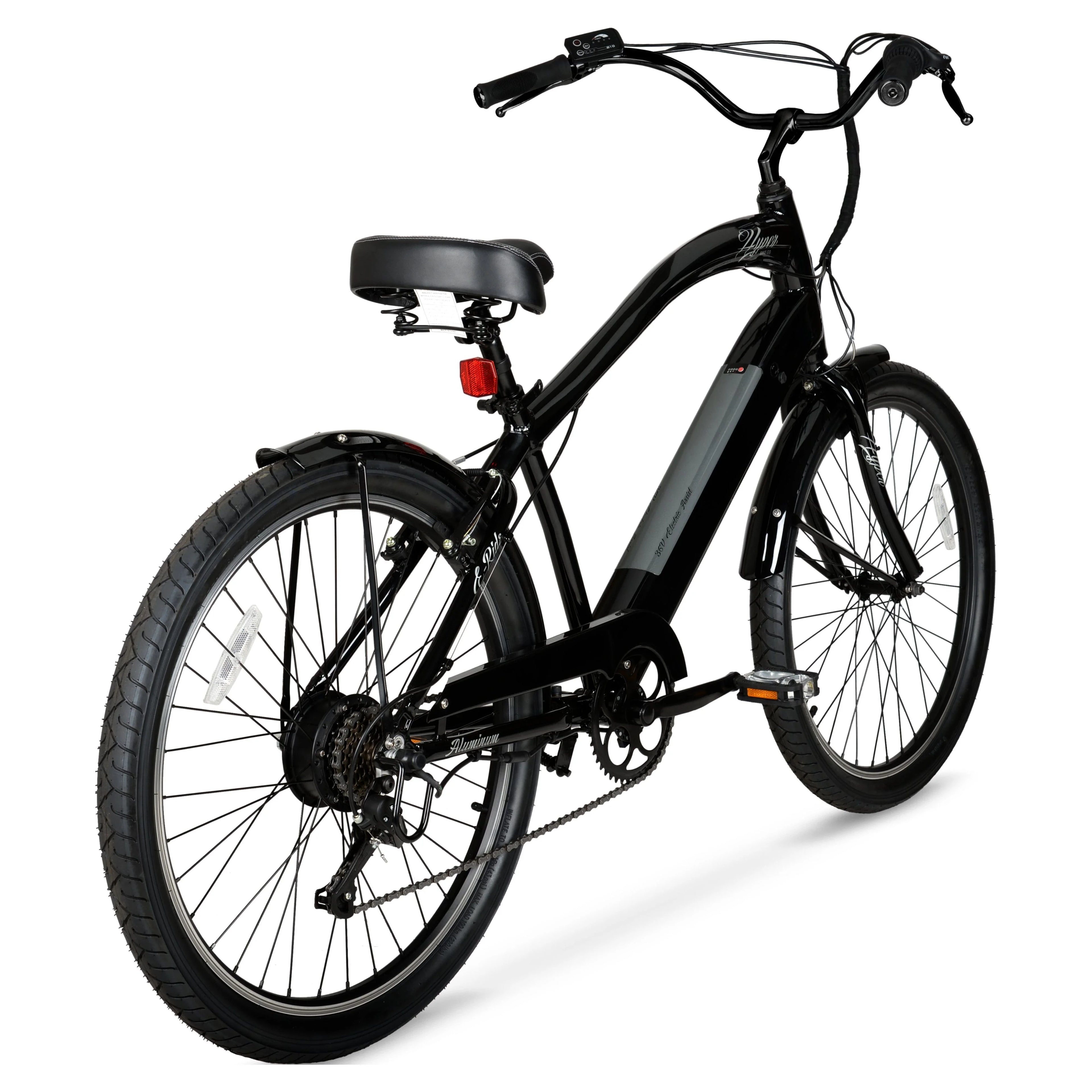 Black 36V Electric Cruiser E-Bike R51909