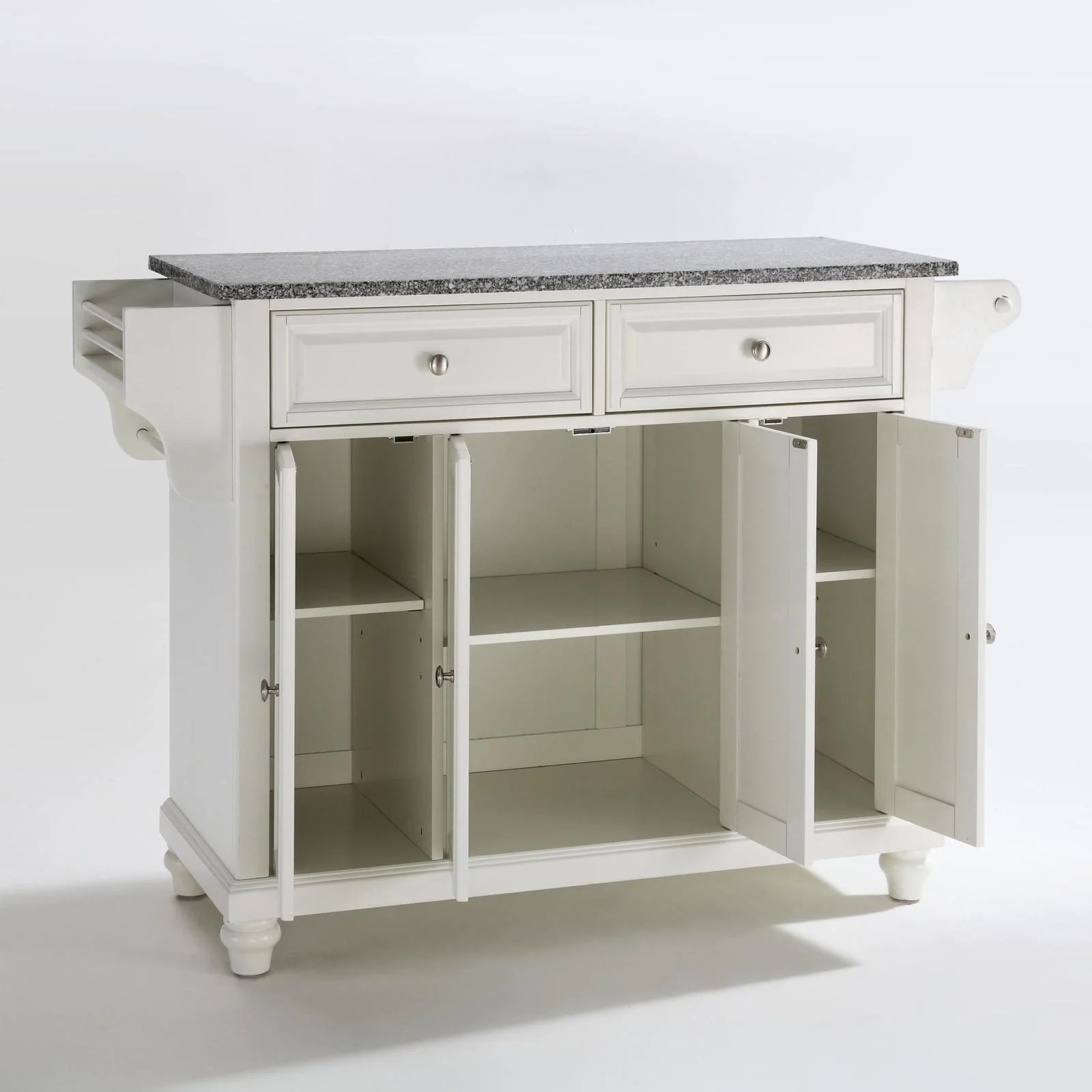White/Gray Wood Kitchen Island X7808