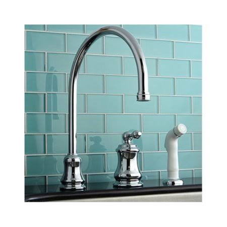 Chrome Single Handle Kitchen Faucet with Sprayer I5215