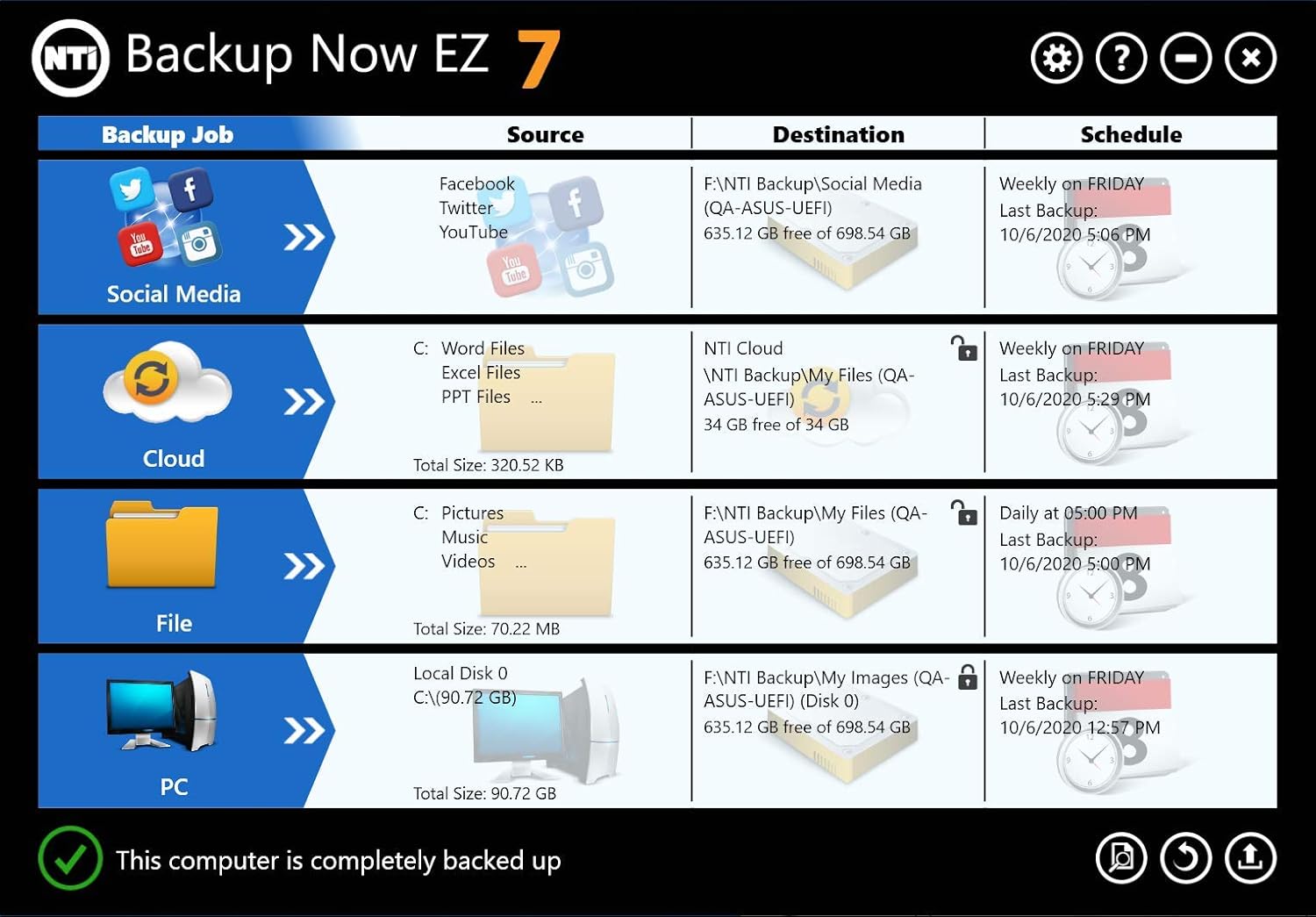 Backup Now EZ 7 (3 Computers) PC Backup Software P681