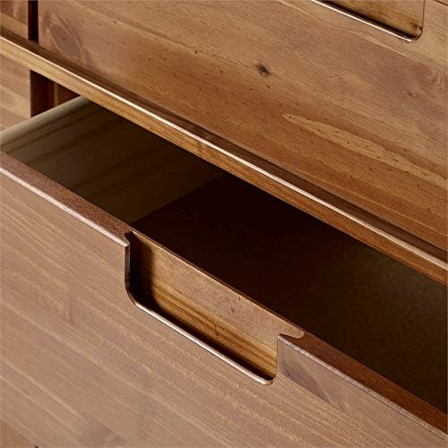 Caramel 6 Drawer Pine Wood Double Dresser C245574