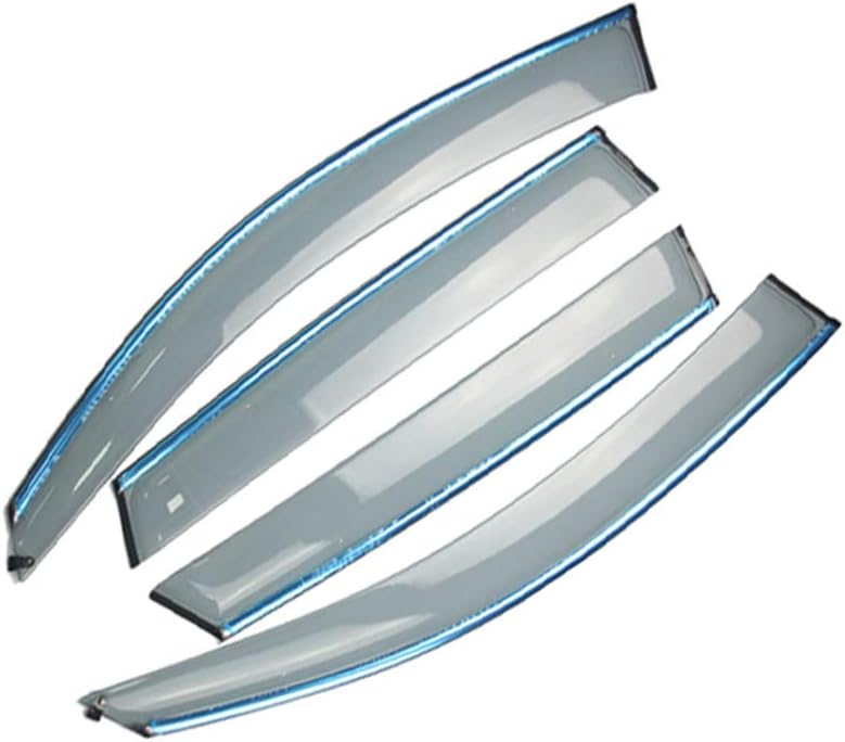Smoke Car Window Visors Tape-On Outside Deflectors V976380