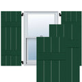 2-Pack 15-in W x 41-in H Chrome Green Board and Batten Wood Exterior Shutters V406