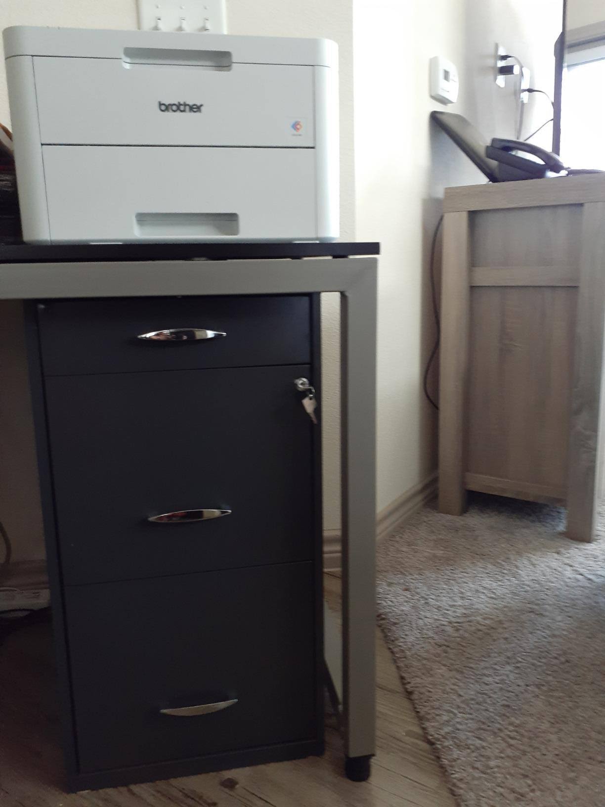 Gray 3-Drawer File Cabinet L83621