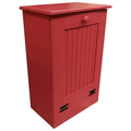Red Wooden Pull Out Trash Can I307563