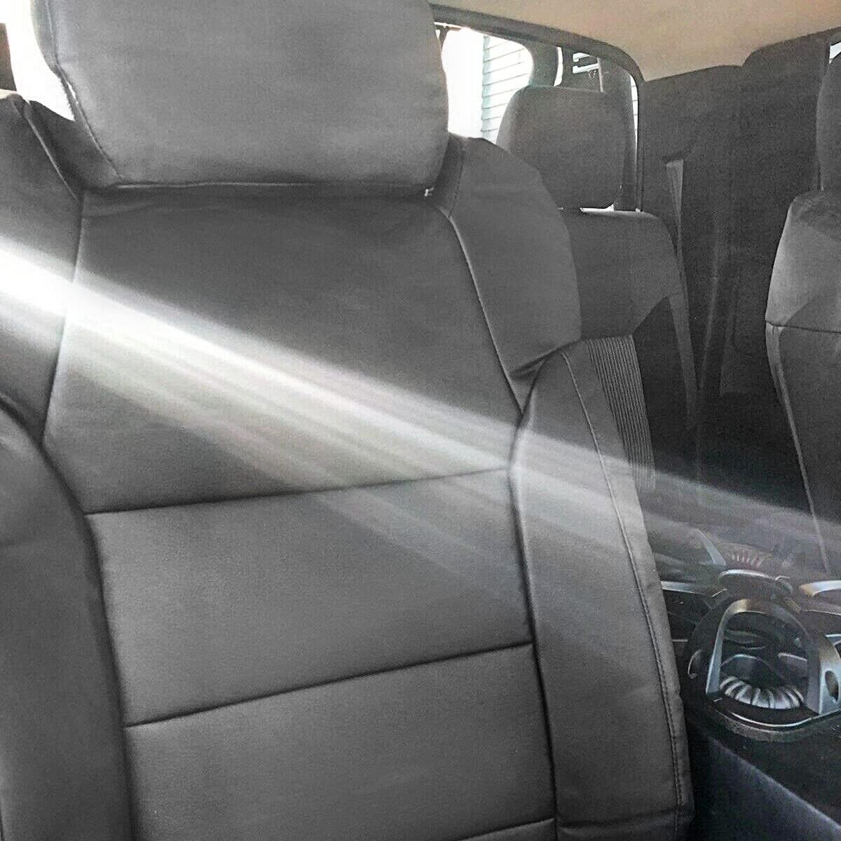 Black Leather Seat Covers N314