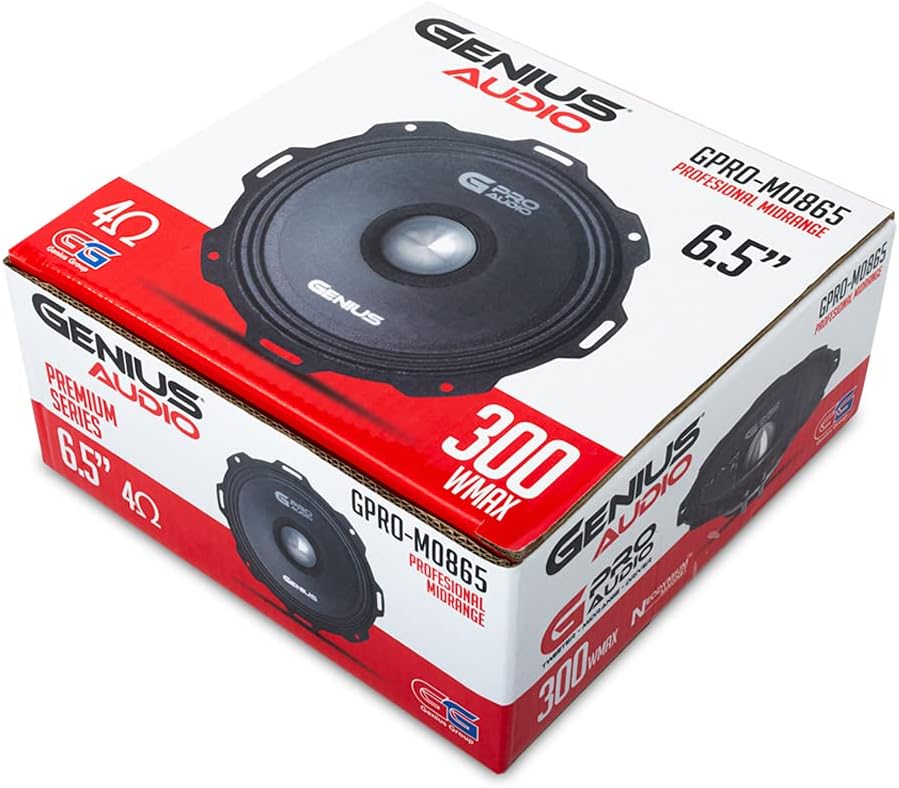 6.5 Midrange Speaker 300 Watts Max 120 Watts RMS 4 Ohm Pack of 2 U92786