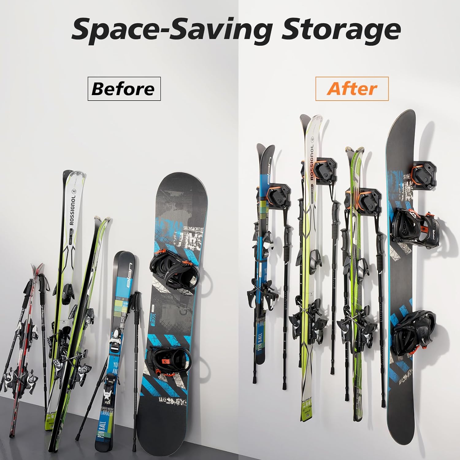 Ski Wall Mount Storage Rack R426224
