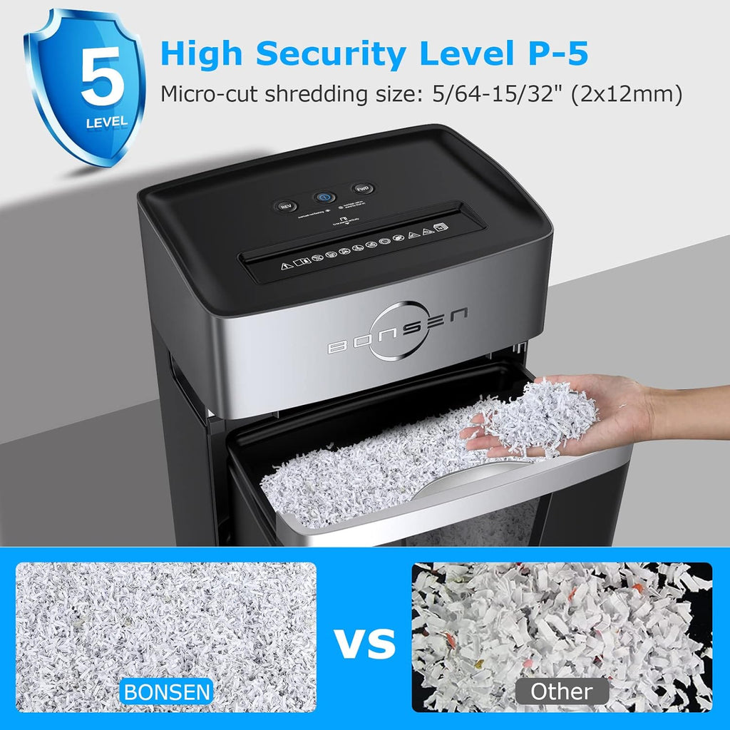 10-Sheet Micro-Cut Paper Shredder with Pullout Basket V205783