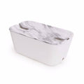 White Marble Medium Cable Tidy Organizer Y45857