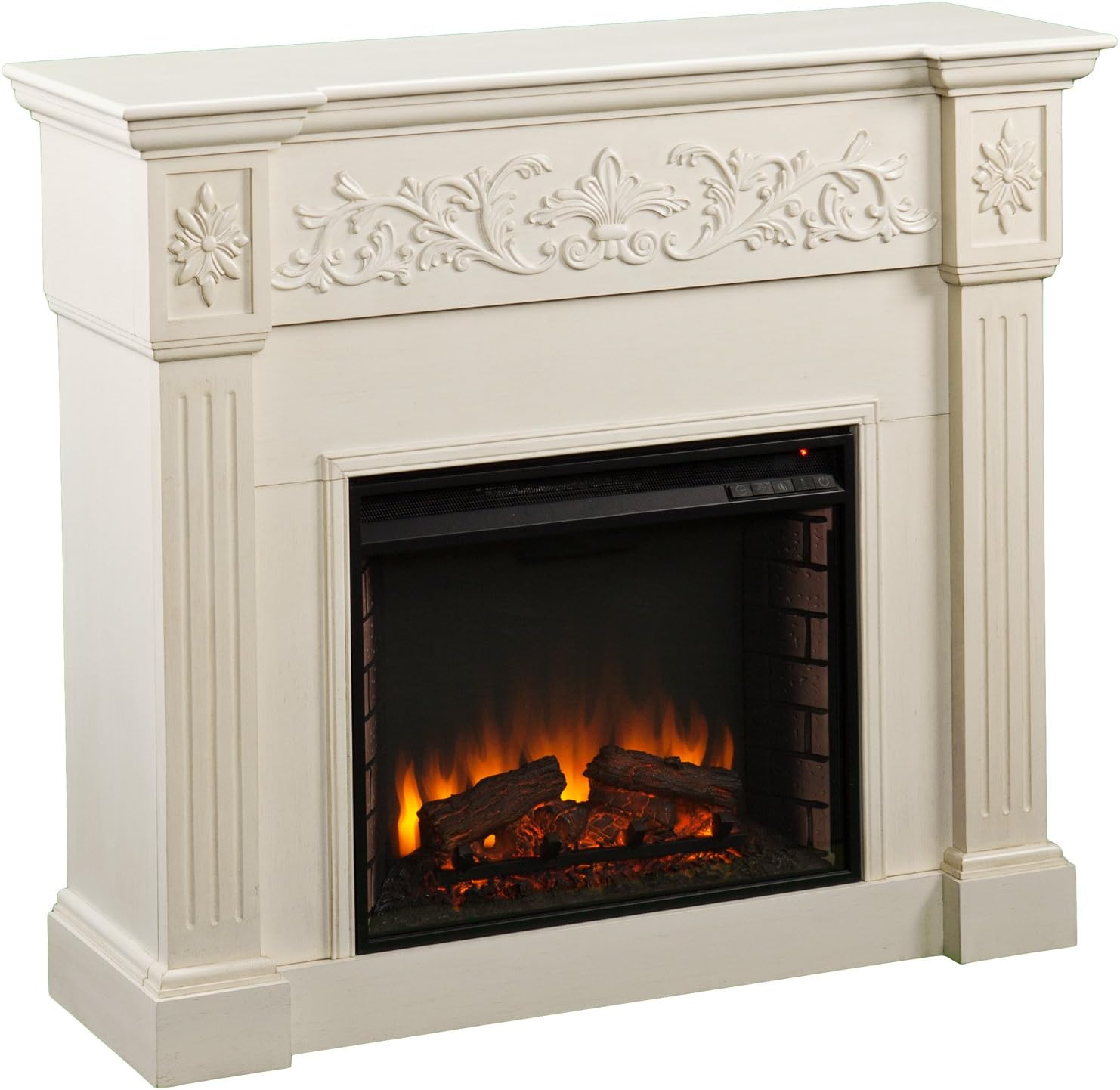 Ivory Electric Fireplace N831